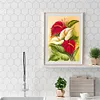 >SALE<Drawing Kit 5D Diamond Painting Full Square Drill (DF1011 Red White Flower)