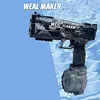 Electric water gun, automatic water gun for adults and children, 500CC large capacity water gun with clip, outdoor water gun toy