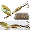10pcs Boxed Metal Spoon Spinner Fishing Lure Artificial Bait Gift for Men Father