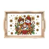 (Multistyle) En Bois No&euml;l Cardinal Bonhomme De Neige-Bricolage Vaisselle