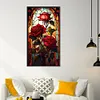 Window Flower Style-Full Embroidery 3 Strands 11CT Stamped Cross Stitch-40*70CM-Large Size