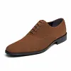  Mens Quality Suede Leather Dress Shoes