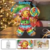 >SALE<Acrylic Shaking Head Gingerbread Man Diamond Painting Desktop Ornaments for Home