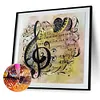 Musical Note-Full Round Diamond Painting 30*30cm