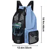 Mesh Drawstring Backpack Drawstring Gym Bag Waterproof for School Beach Holidays