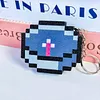 Minecraft Compass Keychain Bag Charm Pixel Style Boys Gift Idea