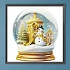 >SALE<5D DIY Full Round Drill Diamond Painting Christmas Crystal Balls J Decor 50x50cm
