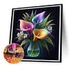 Diamond Painting-DIY Full Round Drill Luminous Flowers