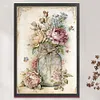 (Big Size)Peony In Vase - 11CT Stamped Cross Stitch 40*60cm/15.75*23.62in