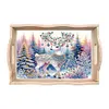 (Multistyle) En Bois No&euml;l Cardinal Bonhomme De Neige-Bricolage Vaisselle