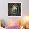 Forest Window-11CT Stamped Cross Stitch 50*50cm/19.69*19.69in