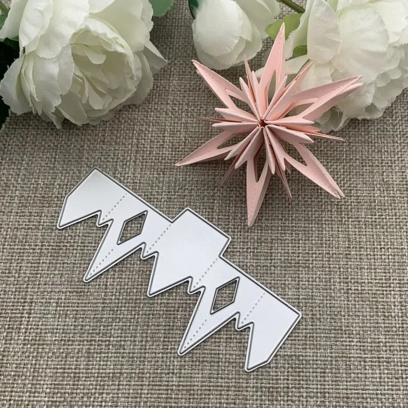 Athvotar Folded Flower Metal Cutting Dies Stencils For DIY Scrapbooking Decorative Embossing Handcraft Die Cutting Template Mold