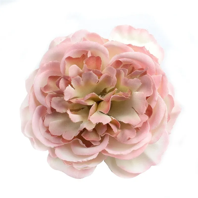 2/10/50pcs 8CM Large Artificial Silk Peony Flower Head For Wedding Party Decoration DIY Flower Wall Scrapbook Fake flowers Craf