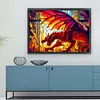>SALE<Full Embroidery Cotton Thread 11CT Print Stain Glass Dragon Cross Stitch 60x45cm