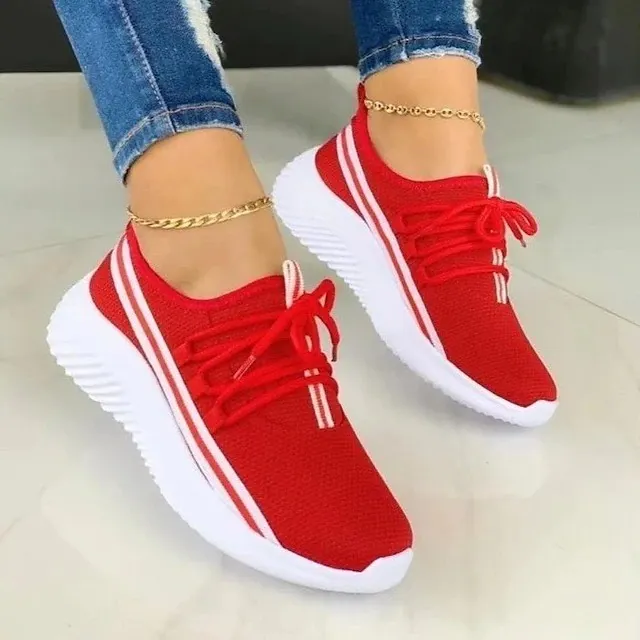 Mesh Sneakers Women's Slip On Walking Shoes Lightweight Casual Running Sneakers