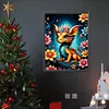 Diamond Painting-DIY Full Round Drill Dragon And Flower