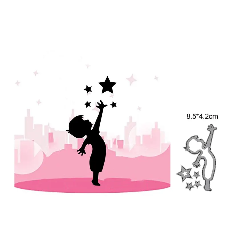 Heart Rains Umbrella Girl Metal Cutting Dies Cut Die Mold Decoration Scrapbook Paper Craft Knife Mould Blade Punch Stencils Dies