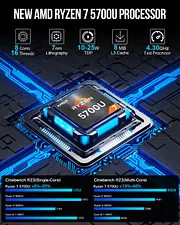 AMD Ryzen 7 5700U Mini PC--NucBox M5 Upgraded version