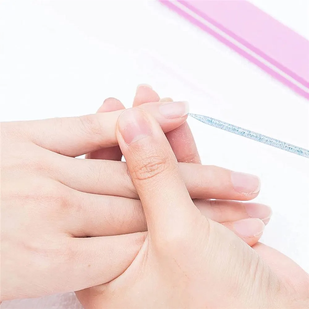 50Pcs Reusable Crystal Stick Double End Nail Art Cuticle Pusher Cuticle Remover Tool Pedicure Care Nails Manicures Tools