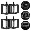 Mountain Bicycle Pedal Anti-Slip Widened Nail Nylon Pedal Double DU Bike Pedal