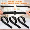 10 Pieces Bike Rack Straps Reusable Adjustable Bicycle Wheel Stabilizer Straps