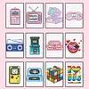 12pcs Game 5D DIY Square Drill Diamond Painting Kits for Adults Beginners Home Decor Diamonds Paintings Gem Art 5.91x7.09in
