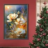 Diamond Painting-DIY Full Round Drill Orange Flowers(40*60 CM)