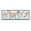 Flowers-14CT Stamped Cross Stitch Kit(20x52cm)