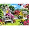 Garden Scenery - 11CT Stamped 3 Strands Cross Stitch 50*40cm/19.69*15.75in