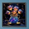 Luminous Flowers-Full Round Diamond Painting