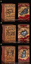 Roronoa Zoro & Trafalgar D. Water Law & Shanks Bounties Base - ONE PIECE Resin Statue - Super Bomb Studio