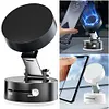 Double-Sided Car Vacuum Magnetic Suction Cup Phone Holder for Smooth Surface