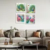 (US Local)4Pack Peacock-Special Shaped Diamond Painting Kit(30x30cm)
