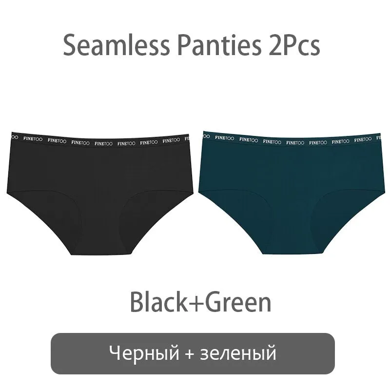 FINETOO Seamless Panties Women Rose Printing Underwear Fashion Letter Panty Ladies Briefs Underpants S-XL Female Briefs Lingerie