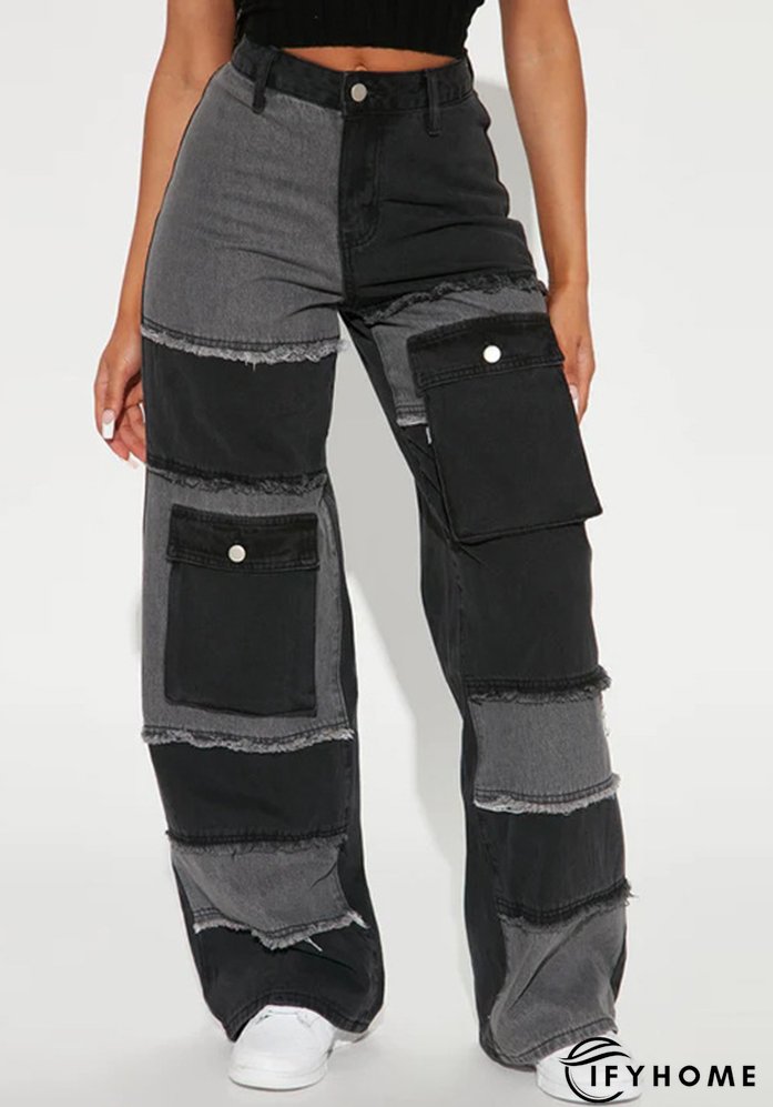 Plus Size Women's Autumn Straight High Waist Denim Pants For Women | IFYHOME
