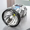 LED Rechargeable Head Lights Flashlight for Camping Cycling Fishing (White)