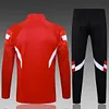 2024/2025 Bayern Munich Half-Pull Training Suit Red Football Shirt 1:1 Thai Quality