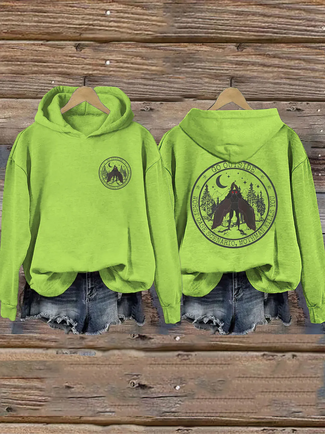 Go Outside Worst Case Scenario Mothman Hoodie 