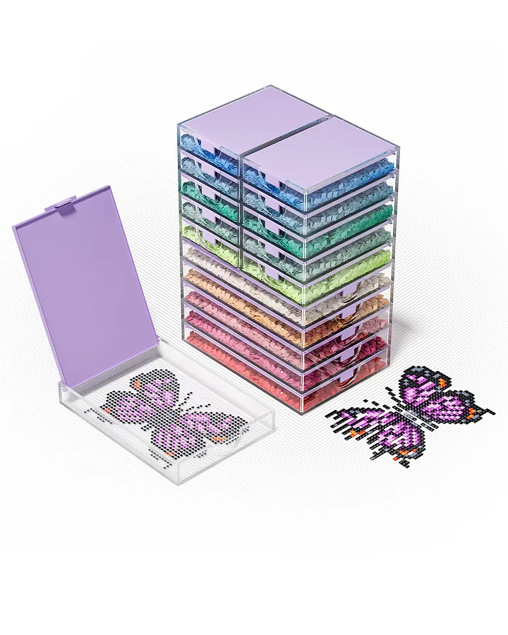 Trabricks Diamond Painting Storage Tray Bead Container Jewlery box