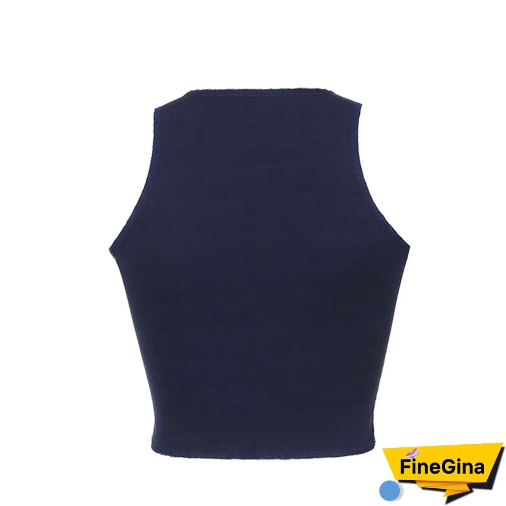 Women Tank Tops Floral Printed Skinny Techwear Crop Top Korean Fashion Streetwear Harajuku Clothes Fairy Grunge Tshirt