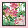 Lotus-14CT Stamped Cross Stitch 42*42cm/16.54*16.54in