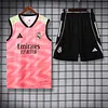 2025/2026 Real Madrid Pre-Match Training Pink Vest+Shorts Football1:1 Thai Quality