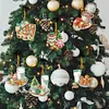 (US Local)6pcs Xmas Food  DIY Diamond Painting Art Pendant Wall Door Decoration
