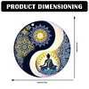 (US Local)Acrylic Diamond Painting Hanging Pendant Diamond Art Window Pendants (B)