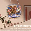 Diamond Painting Single-Sided Acrylic 250th Anniversary of the Founding of the US Hanging Pendant Sun Catcher for Home Garden Wall Door