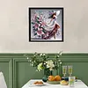 Lily Dress Elegant Girl-Partial Special Shaped Diamond painting 30*30CM
