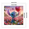 Stitch Holding A Rose-11CT Stamped Cross Stitch 40*40cm/15.75*15.75in