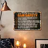 Gun Safety - Vintage Metal Signs - 20*30cm/30*40cm - Western