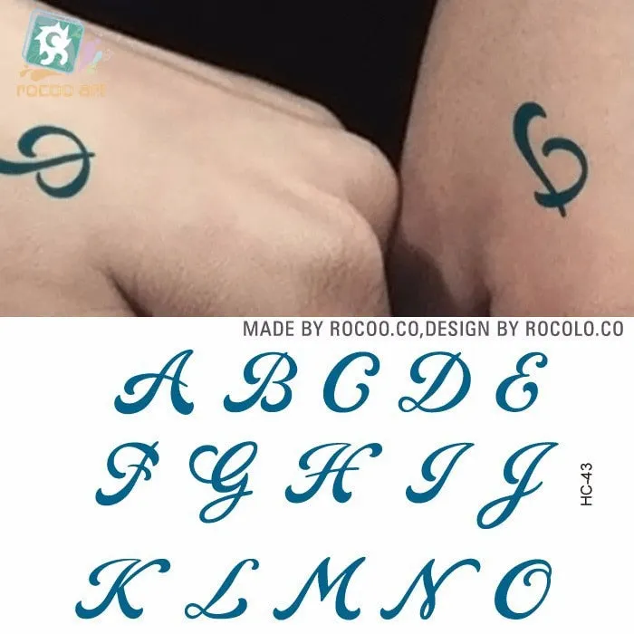 Waterproof Temporary Tattoo Sticker heartbeat wave French it is the life English letter women's tatto flash tatoo fake tattoos