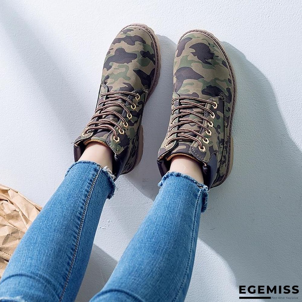 Autumn Early Winter Shoes Women Flat Heel Boots Fashion Keep warm Women's Boots Brand Woman Ankle Botas | EGEMISS